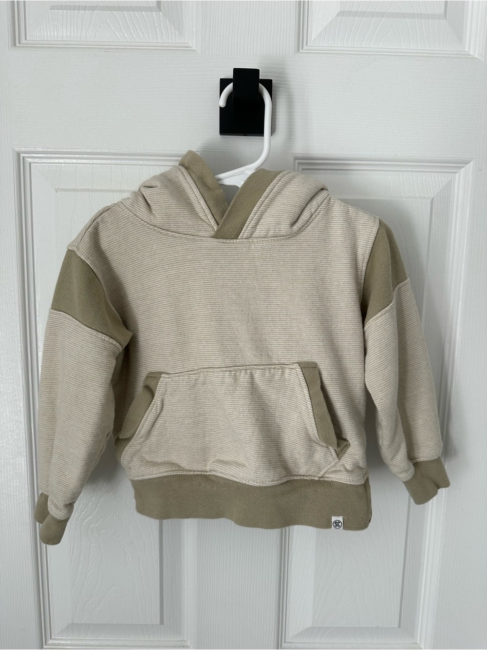 Sovereign Code Kids Hooded Pullover Beige Sweatshirt 3T